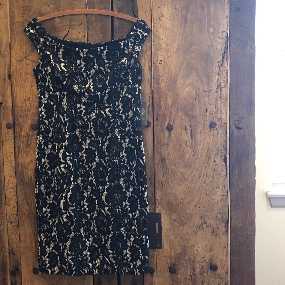 Vince Camuto Off-the-Shoulder Lace Dress Size 8